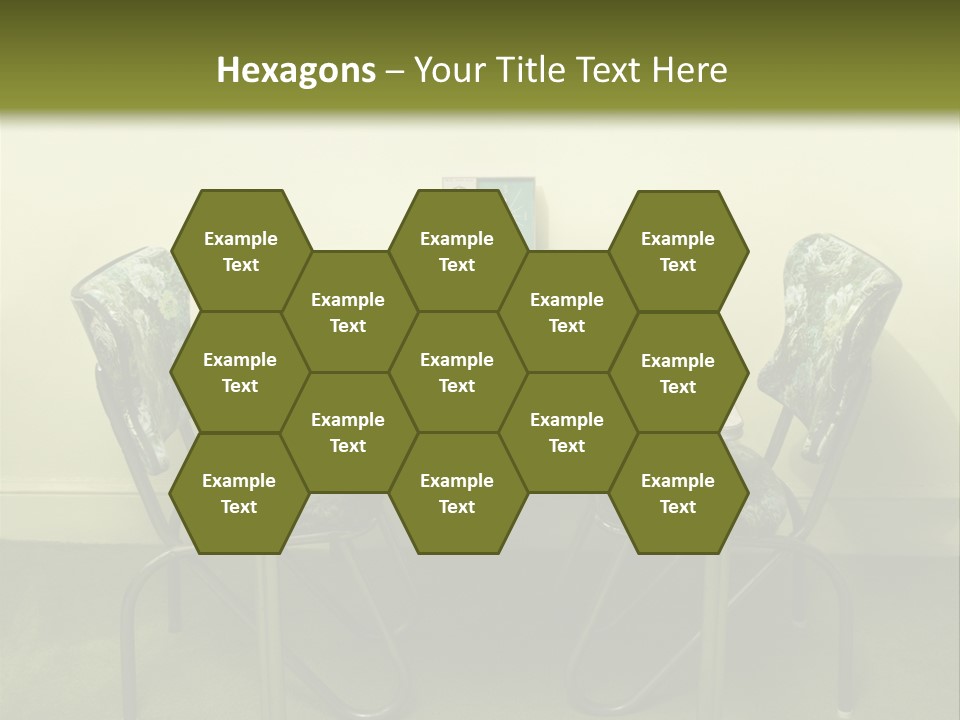 A Table With Two Chairs And Plates On It PowerPoint Template