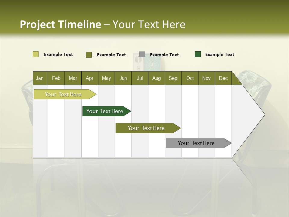 A Table With Two Chairs And Plates On It PowerPoint Template