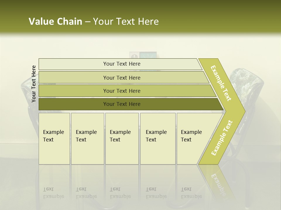 A Table With Two Chairs And Plates On It PowerPoint Template