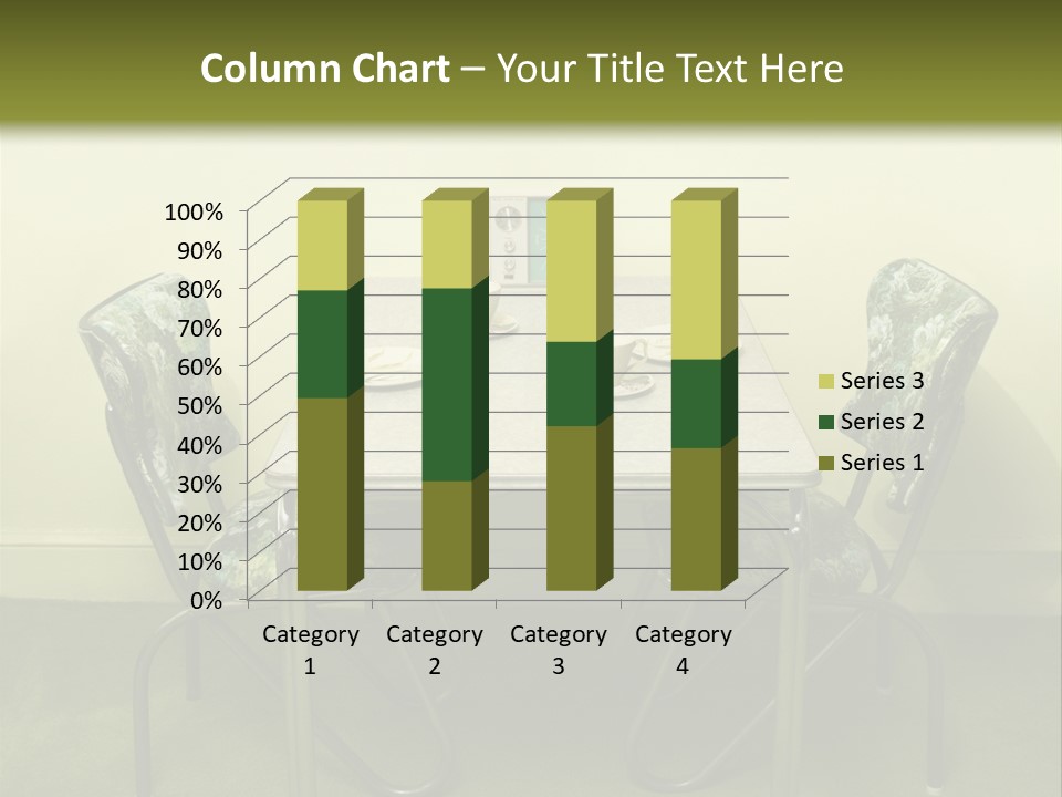 A Table With Two Chairs And Plates On It PowerPoint Template