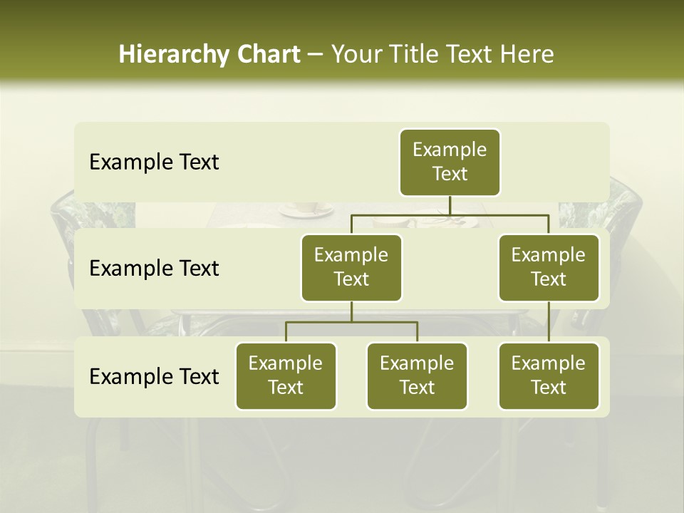 A Table With Two Chairs And Plates On It PowerPoint Template