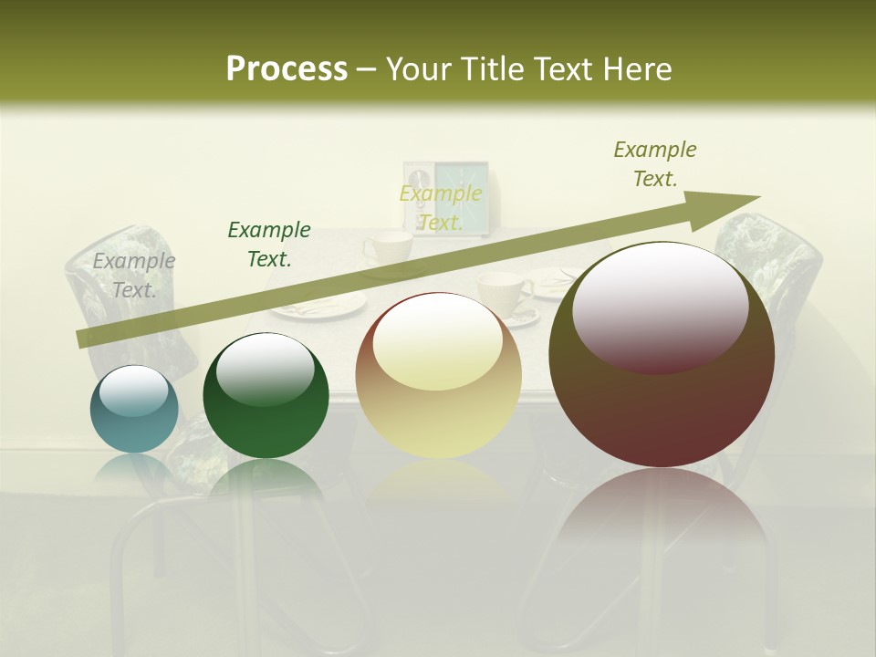 A Table With Two Chairs And Plates On It PowerPoint Template