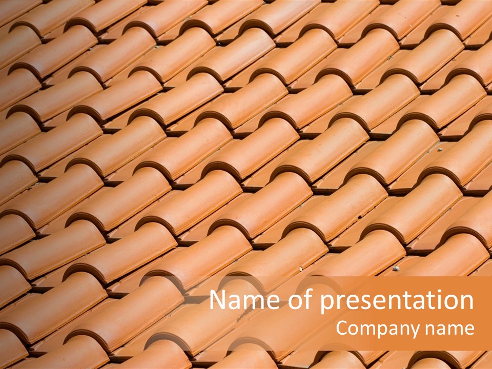 Roof Tiles Used As A Background PowerPoint Template