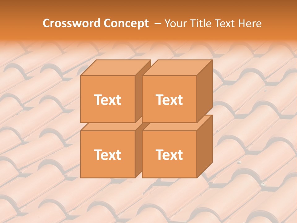 Roof Tiles Used As A Background PowerPoint Template