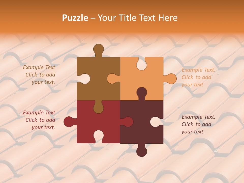 Roof Tiles Used As A Background PowerPoint Template