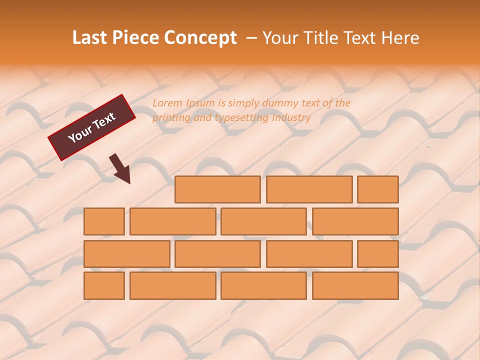 Roof Tiles Used As A Background PowerPoint Template
