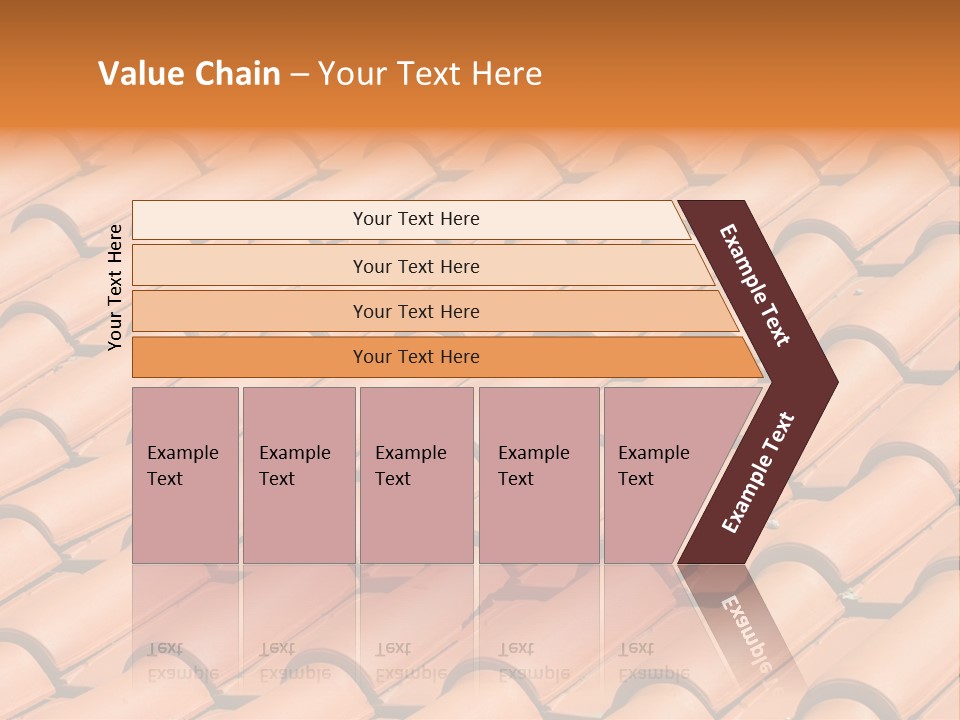 Roof Tiles Used As A Background PowerPoint Template