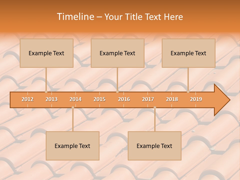 Roof Tiles Used As A Background PowerPoint Template