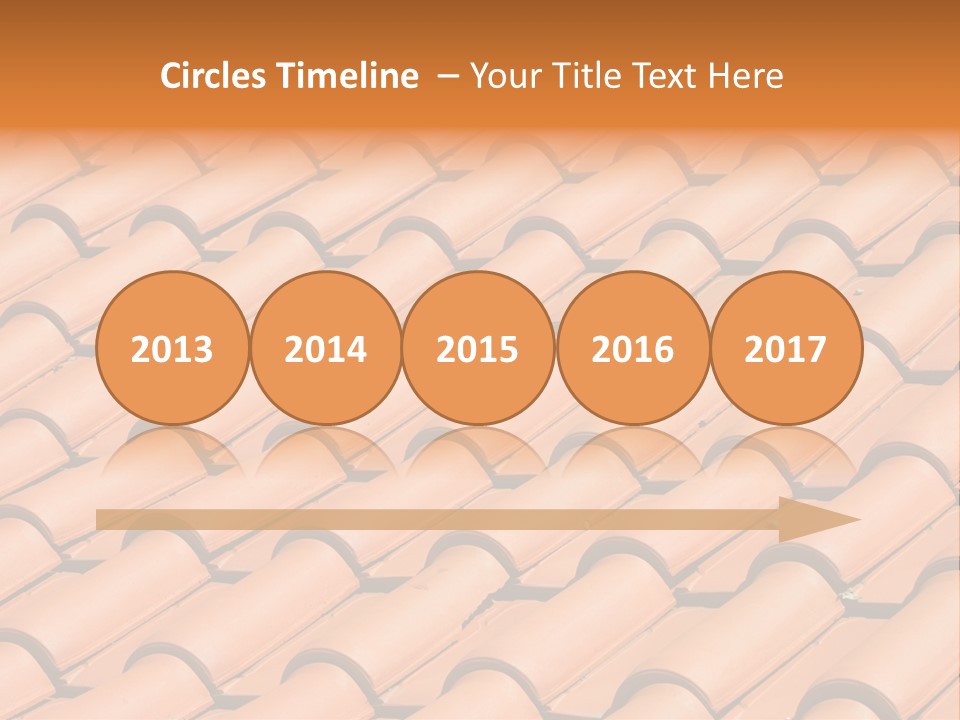 Roof Tiles Used As A Background PowerPoint Template