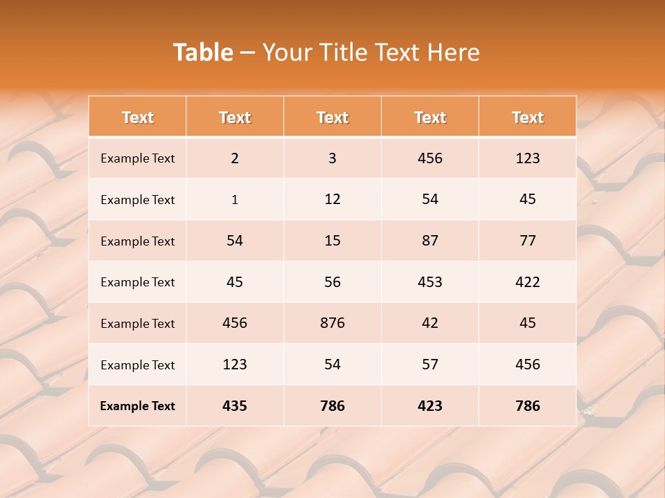 Roof Tiles Used As A Background PowerPoint Template