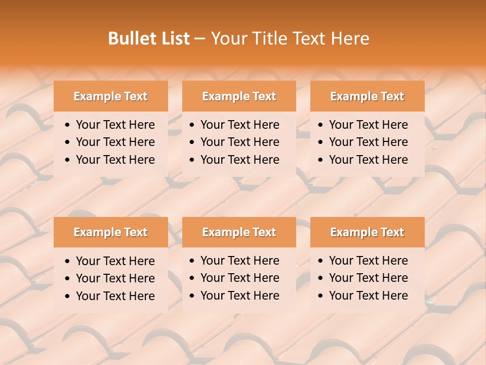 Roof Tiles Used As A Background PowerPoint Template