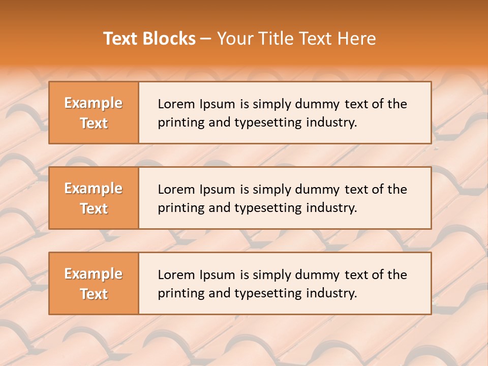 Roof Tiles Used As A Background PowerPoint Template
