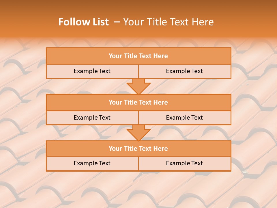 Roof Tiles Used As A Background PowerPoint Template