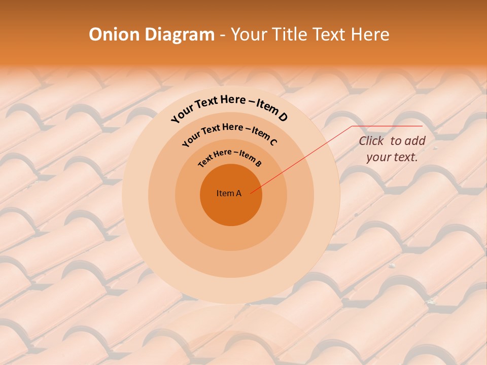 Roof Tiles Used As A Background PowerPoint Template