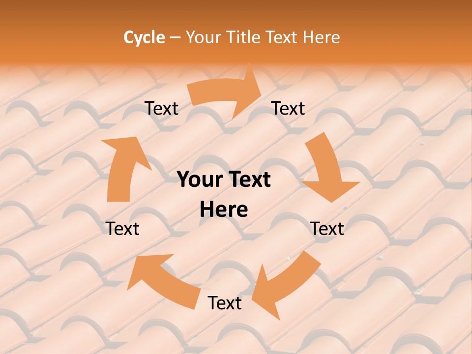 Roof Tiles Used As A Background PowerPoint Template