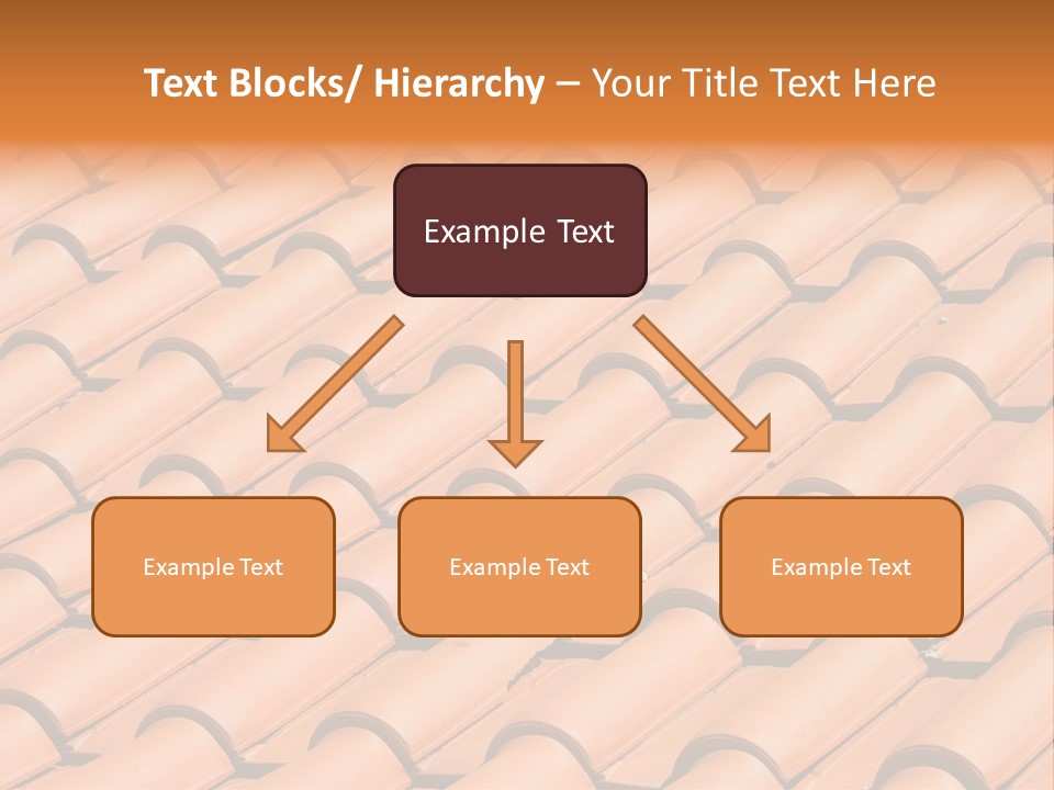 Roof Tiles Used As A Background PowerPoint Template