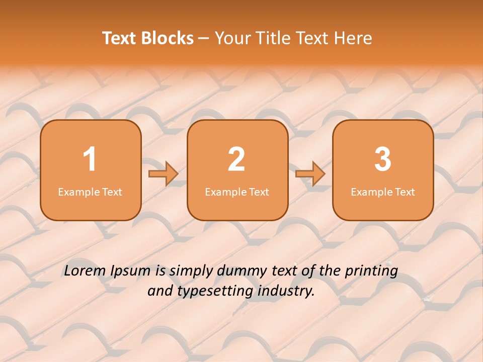 Roof Tiles Used As A Background PowerPoint Template