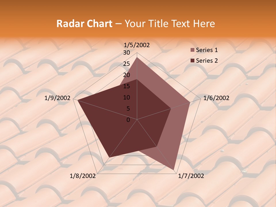 Roof Tiles Used As A Background PowerPoint Template