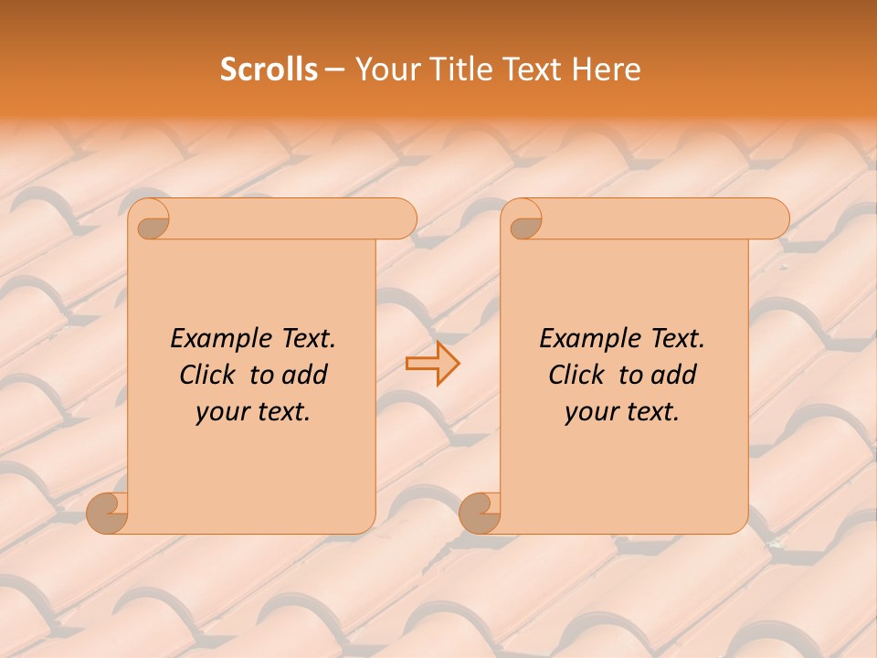 Roof Tiles Used As A Background PowerPoint Template