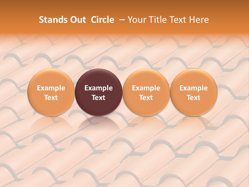 Roof Tiles Used As A Background PowerPoint Template