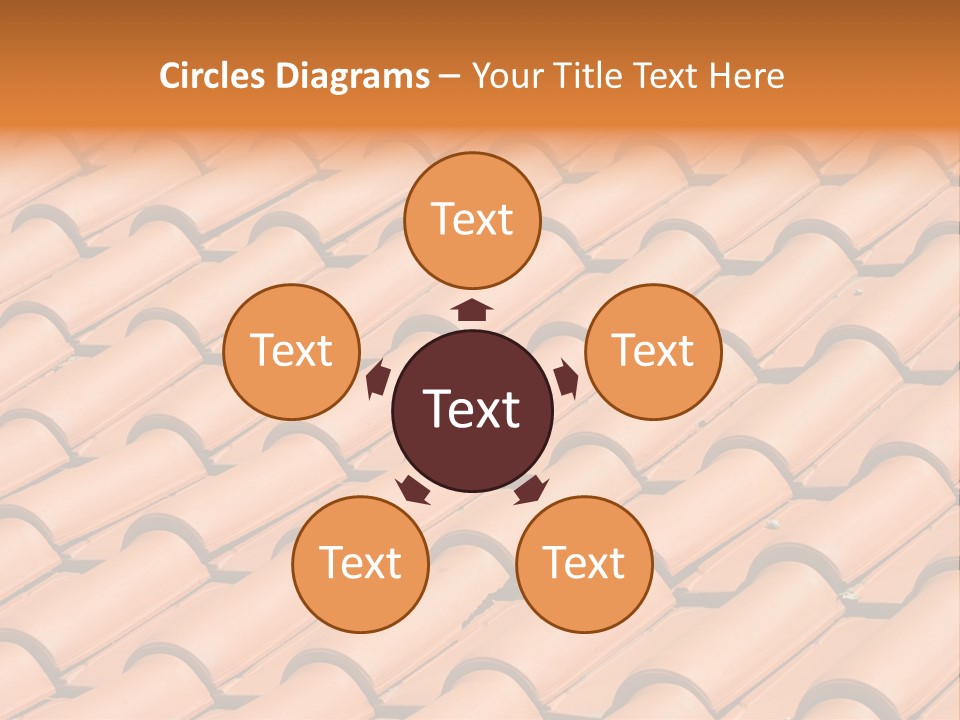 Roof Tiles Used As A Background PowerPoint Template