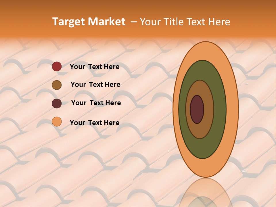 Roof Tiles Used As A Background PowerPoint Template