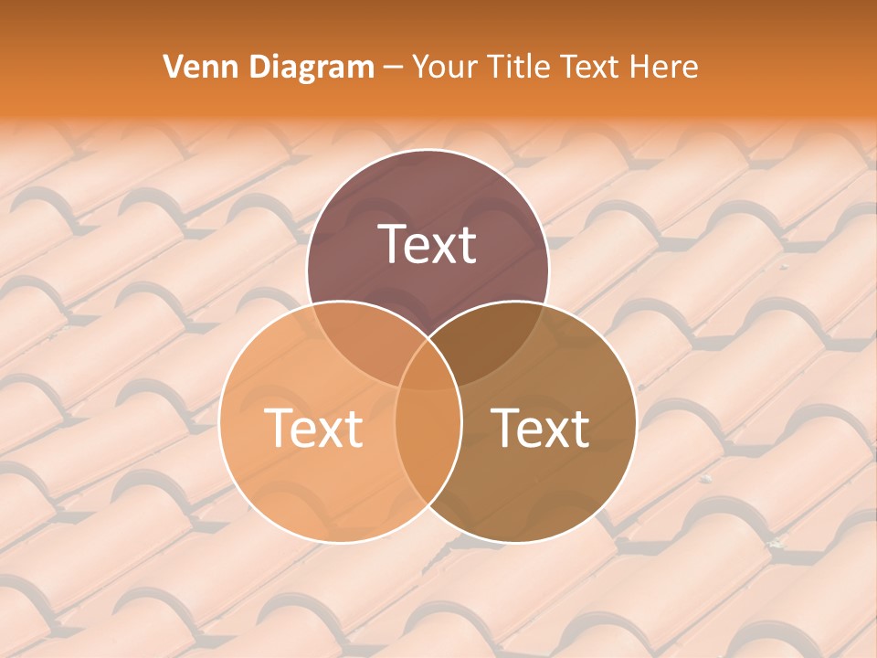 Roof Tiles Used As A Background PowerPoint Template