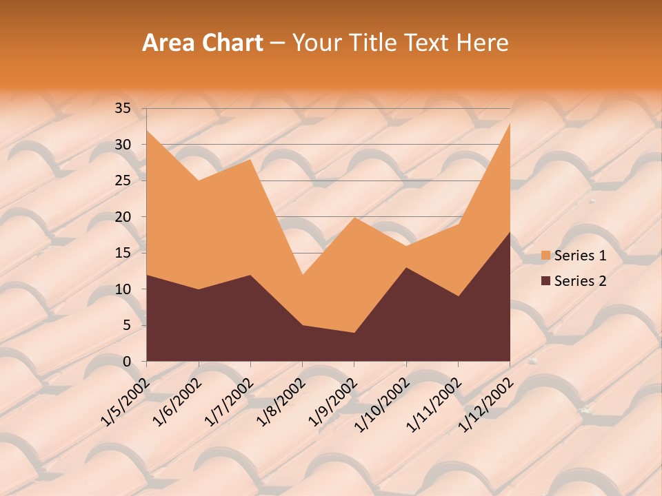 Roof Tiles Used As A Background PowerPoint Template