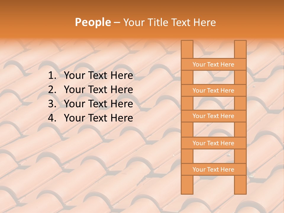 Roof Tiles Used As A Background PowerPoint Template