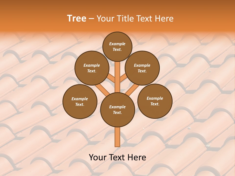 Roof Tiles Used As A Background PowerPoint Template