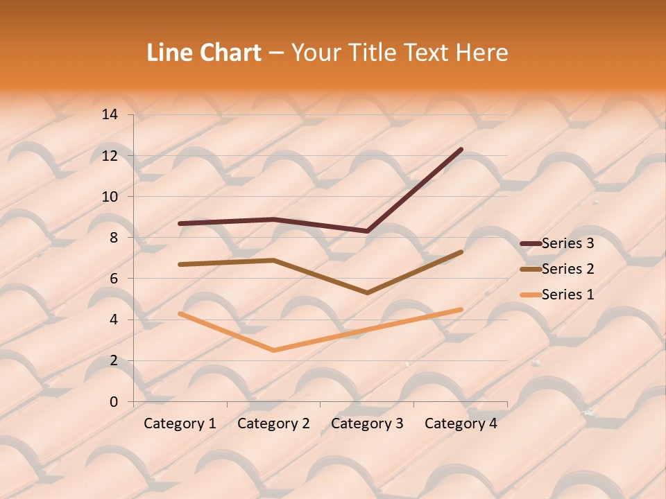 Roof Tiles Used As A Background PowerPoint Template