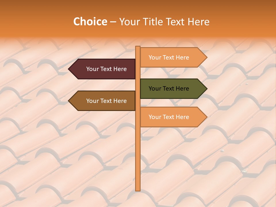 Roof Tiles Used As A Background PowerPoint Template