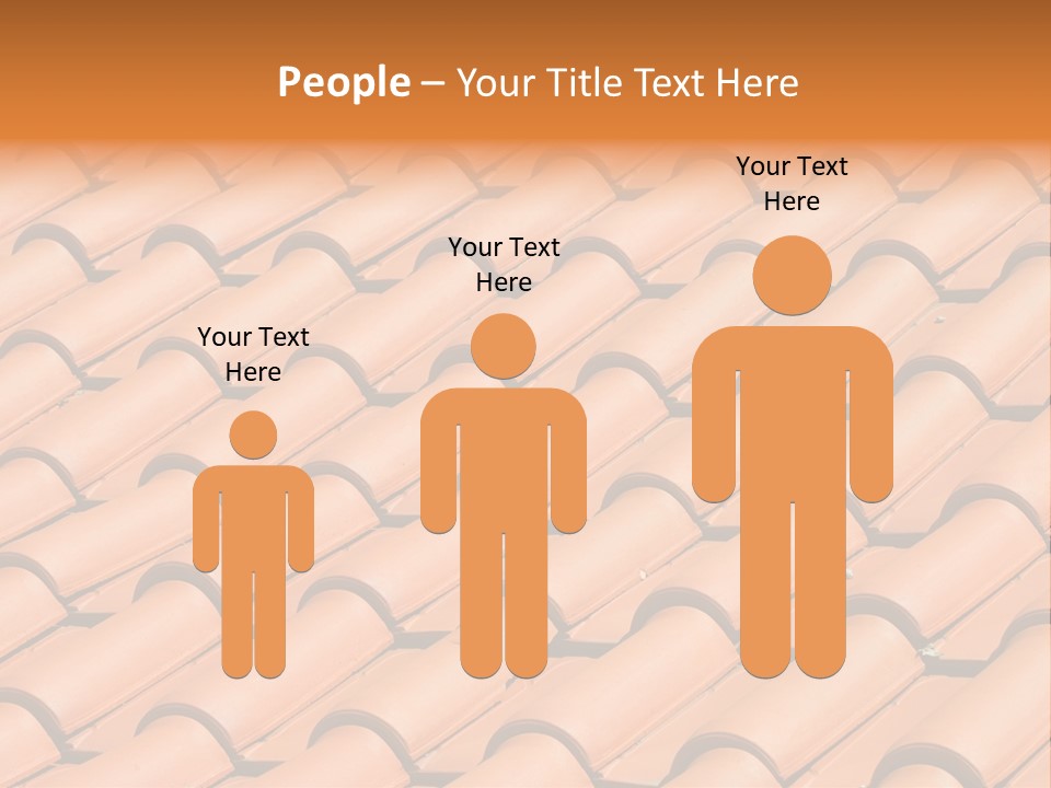 Roof Tiles Used As A Background PowerPoint Template