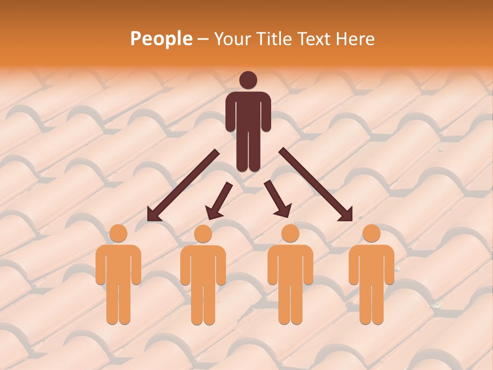 Roof Tiles Used As A Background PowerPoint Template