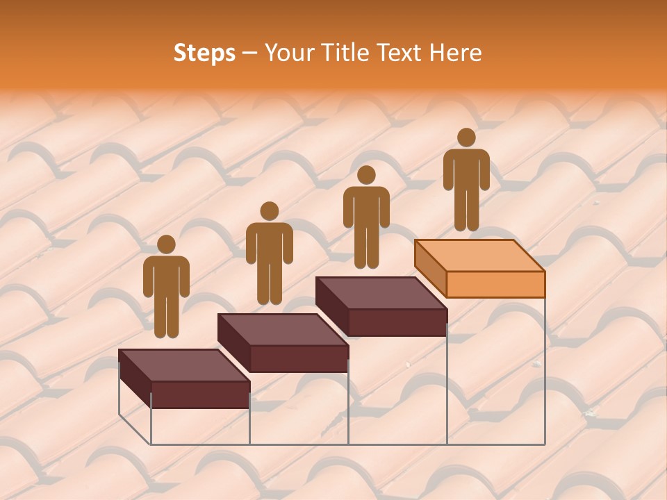 Roof Tiles Used As A Background PowerPoint Template