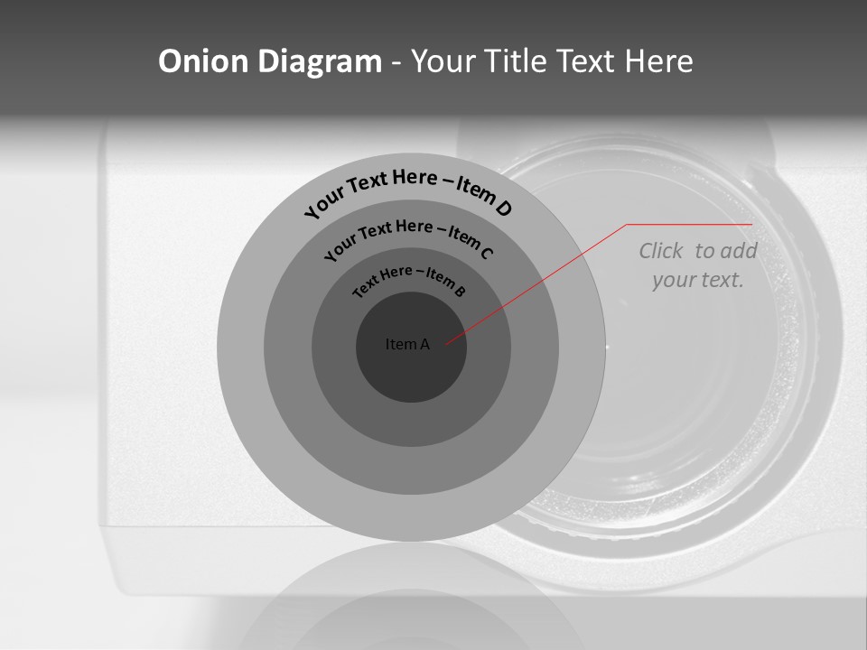 Detailed View Of A Home Cinema Projector/Beamer [High Key] PowerPoint Template