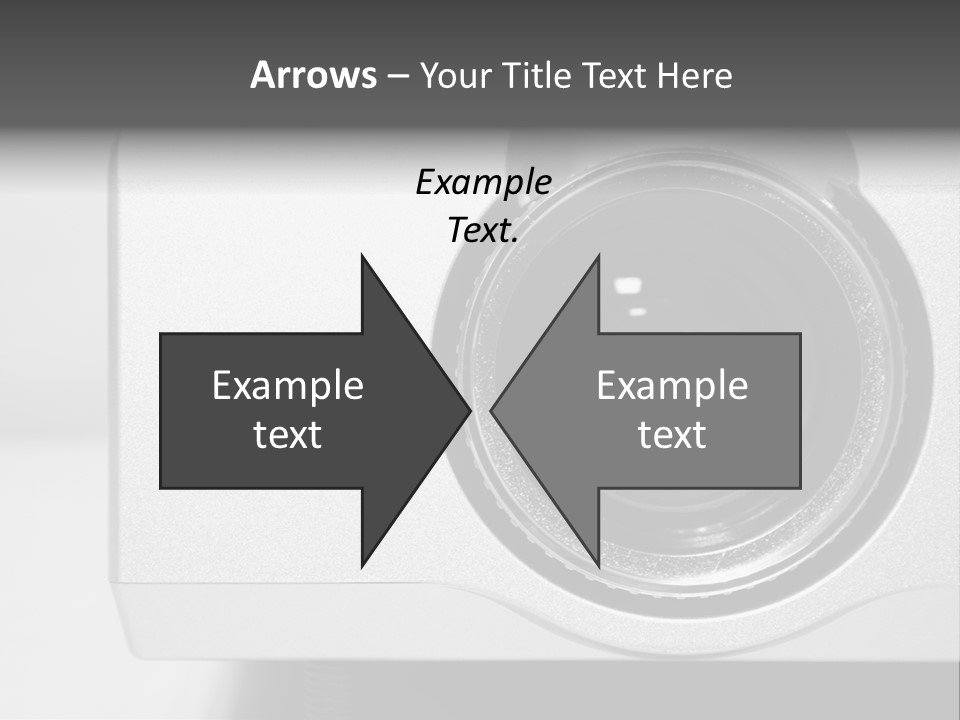Detailed View Of A Home Cinema Projector/Beamer [High Key] PowerPoint Template