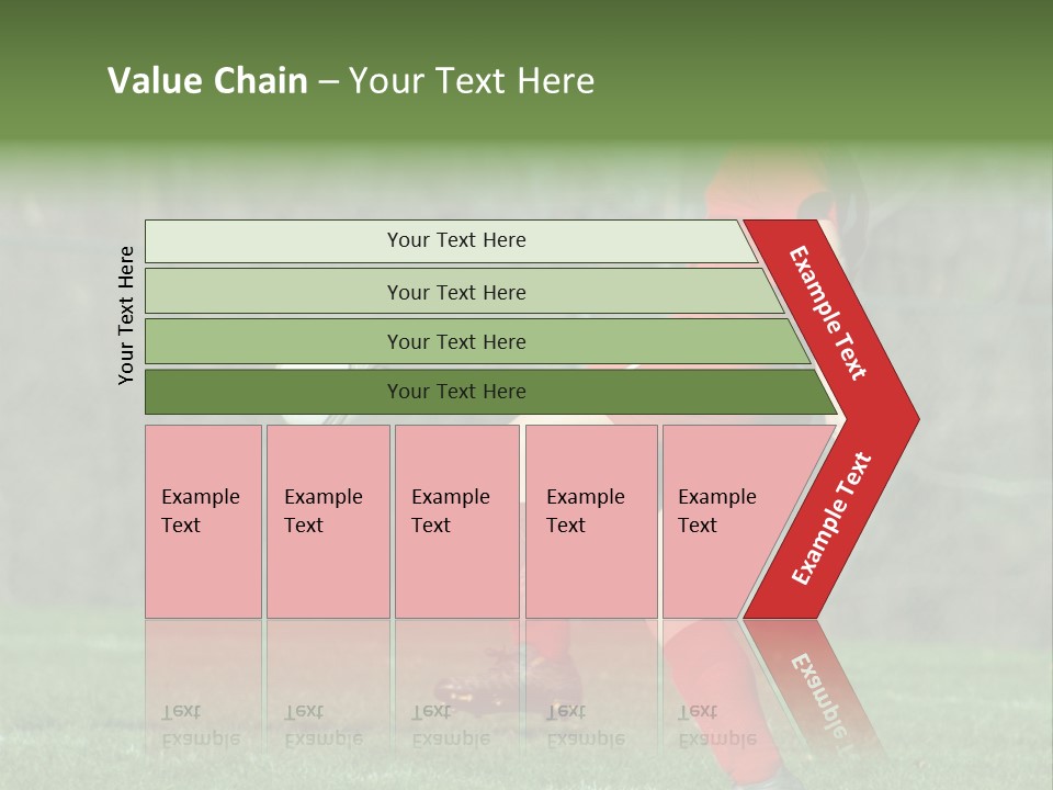 Girl On Soccer Field 22 PowerPoint Template