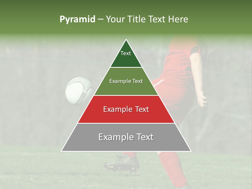 Girl On Soccer Field 22 PowerPoint Template