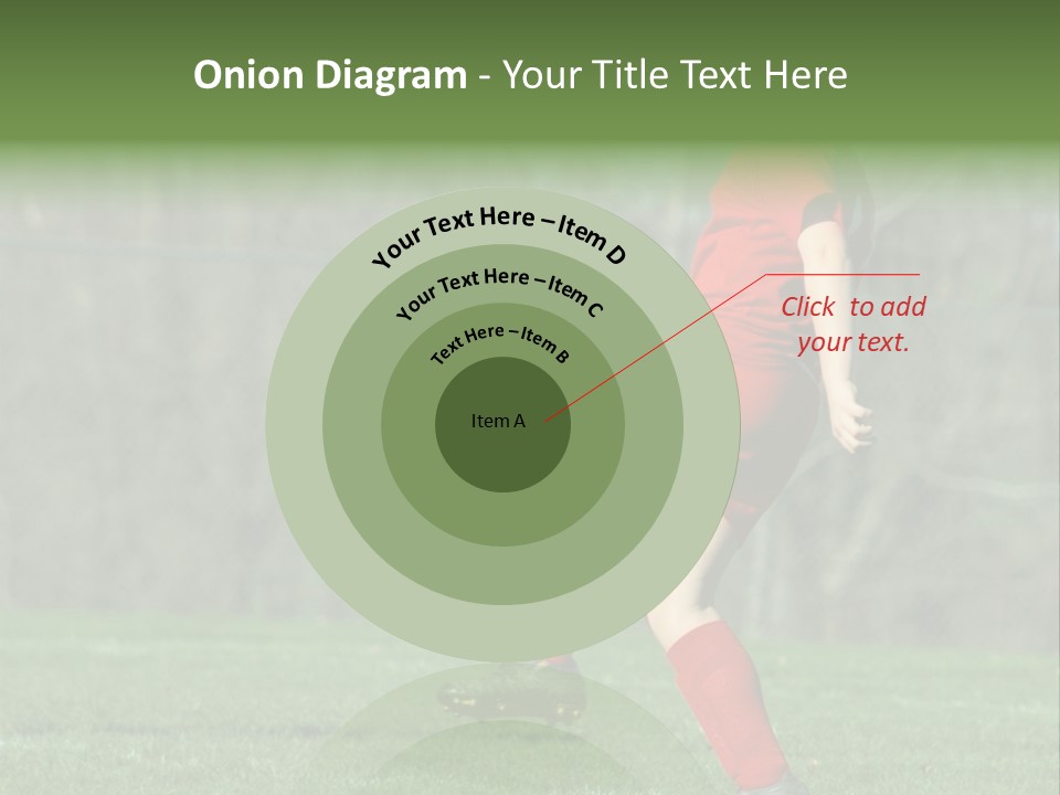 Girl On Soccer Field 22 PowerPoint Template