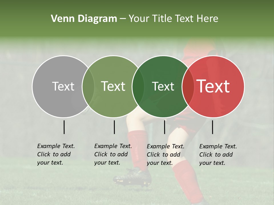 Girl On Soccer Field 22 PowerPoint Template