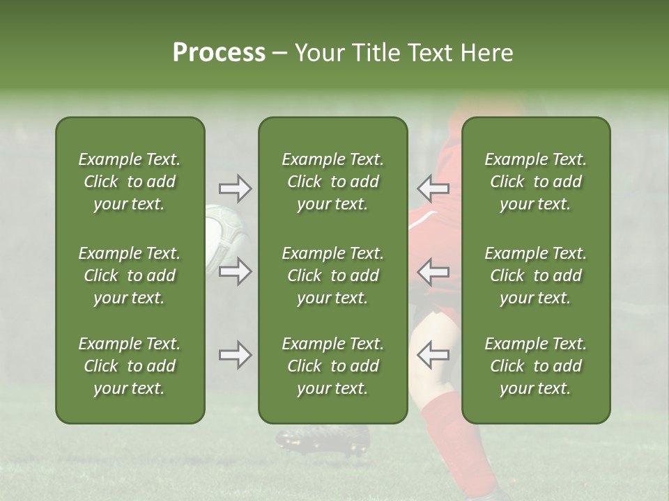 Girl On Soccer Field 22 PowerPoint Template