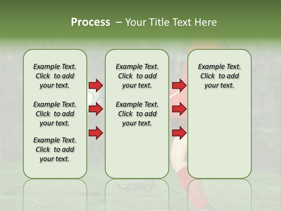 Girl On Soccer Field 22 PowerPoint Template