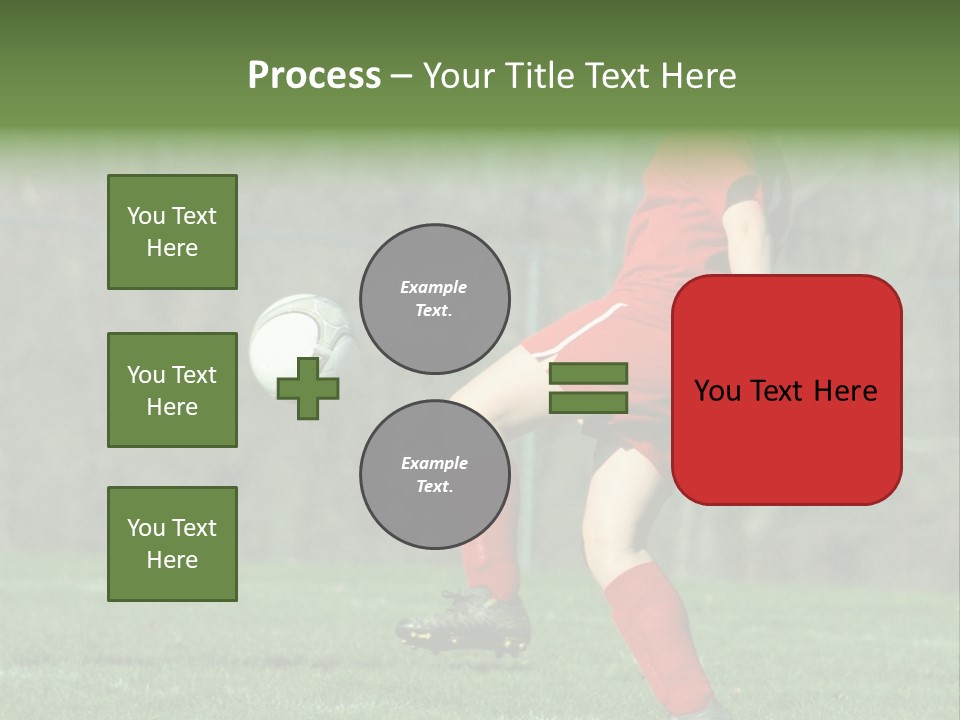 Girl On Soccer Field 22 PowerPoint Template