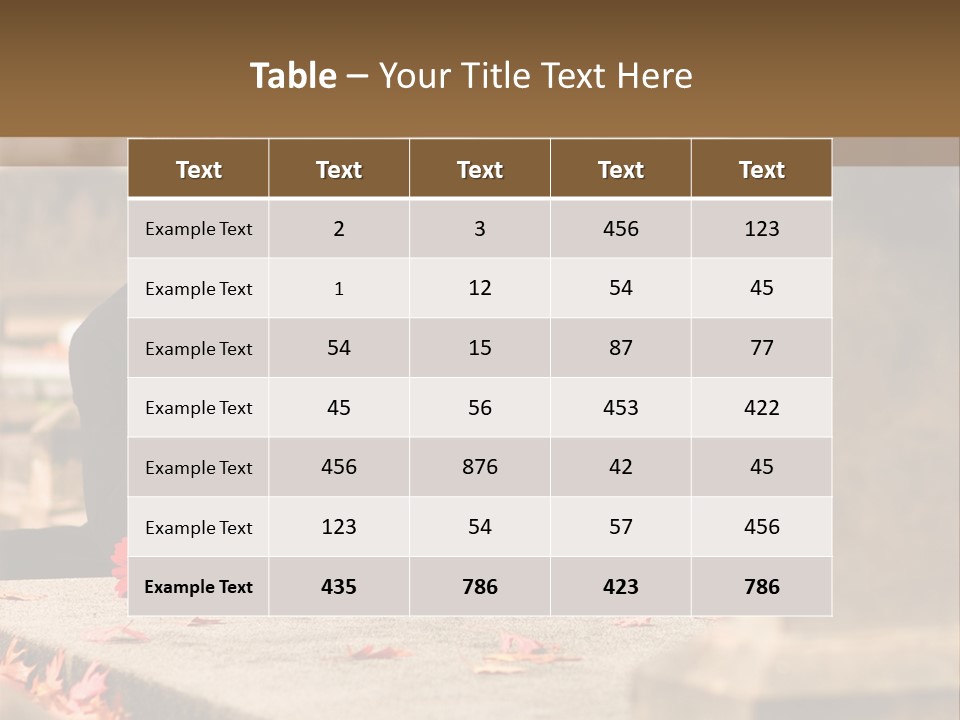 Woman Laying Flower On Grave In Cemetery PowerPoint Template