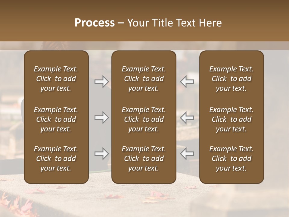 Woman Laying Flower On Grave In Cemetery PowerPoint Template