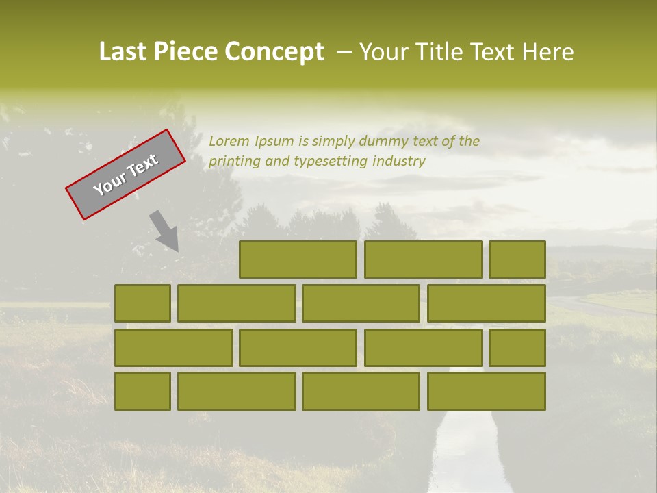 Summer Seat On Brooklyn Bridge, Background Out Of Focus PowerPoint Template