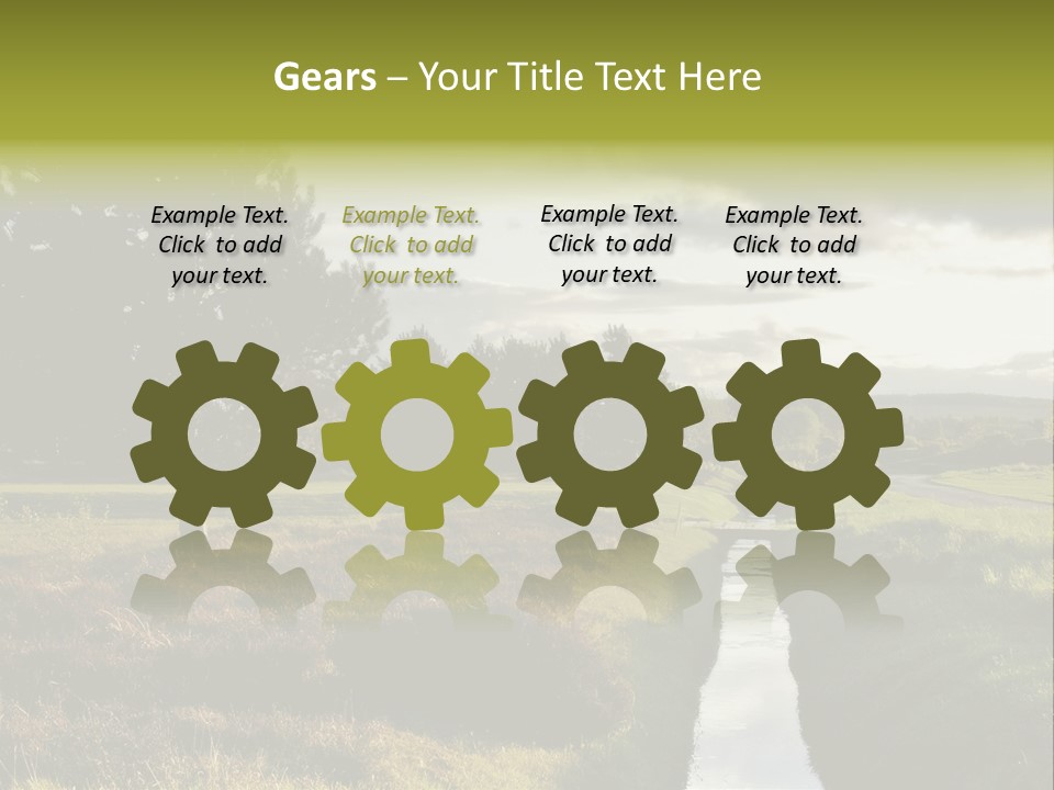 Summer Seat On Brooklyn Bridge, Background Out Of Focus PowerPoint Template