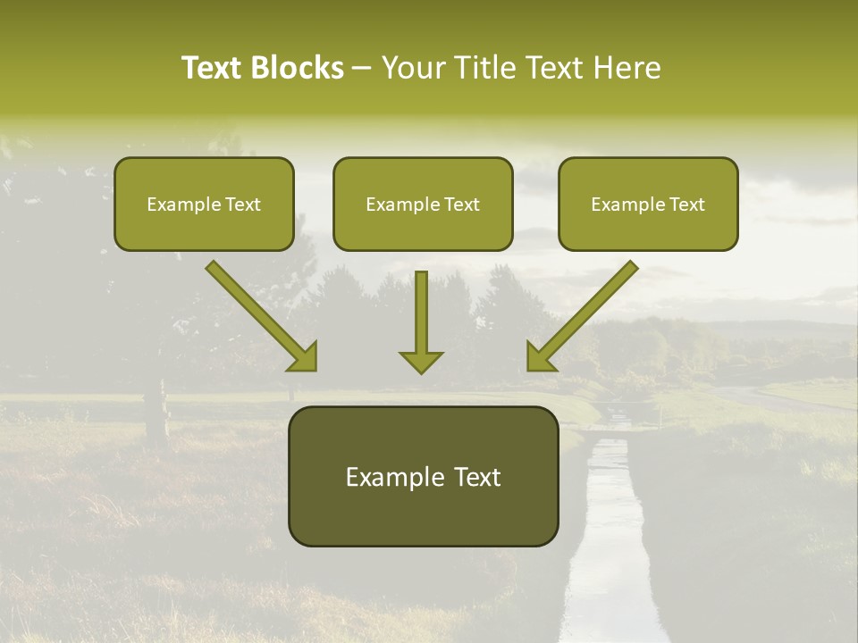 Summer Seat On Brooklyn Bridge, Background Out Of Focus PowerPoint Template
