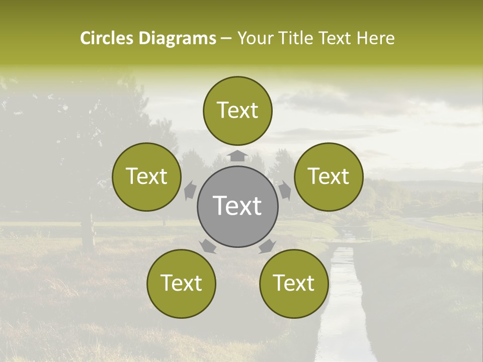 Summer Seat On Brooklyn Bridge, Background Out Of Focus PowerPoint Template